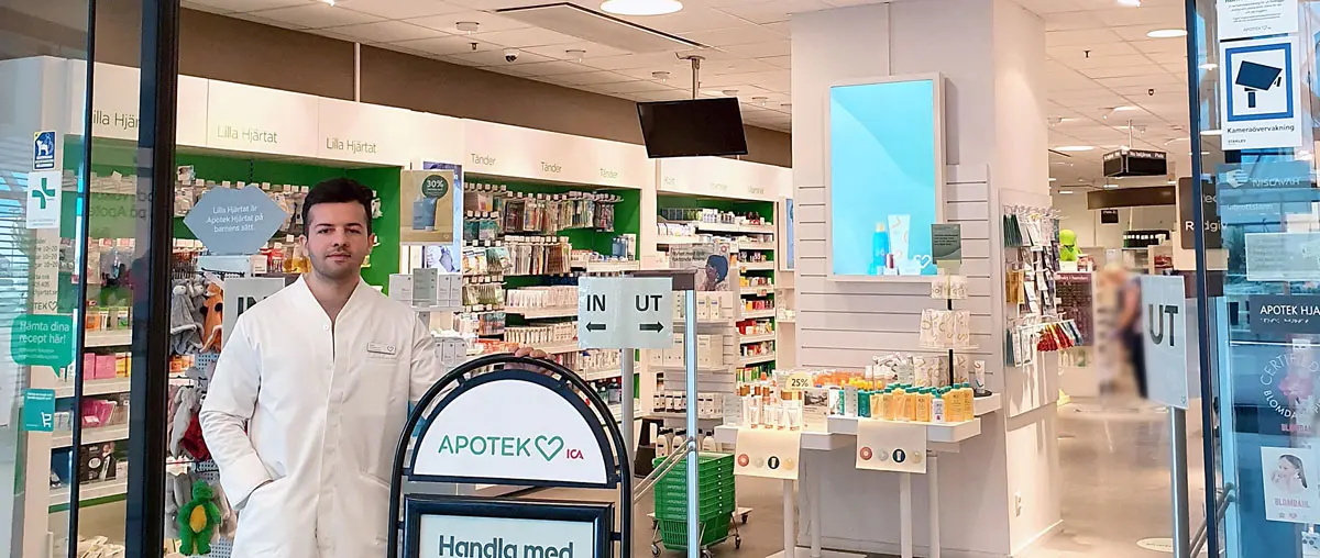 Apotekschefen berättar att valet var enkelt för Apotek Hjärtat på Emporia att för tre år sedan anmäla intresse för att ta emot sommarpraktikanter.