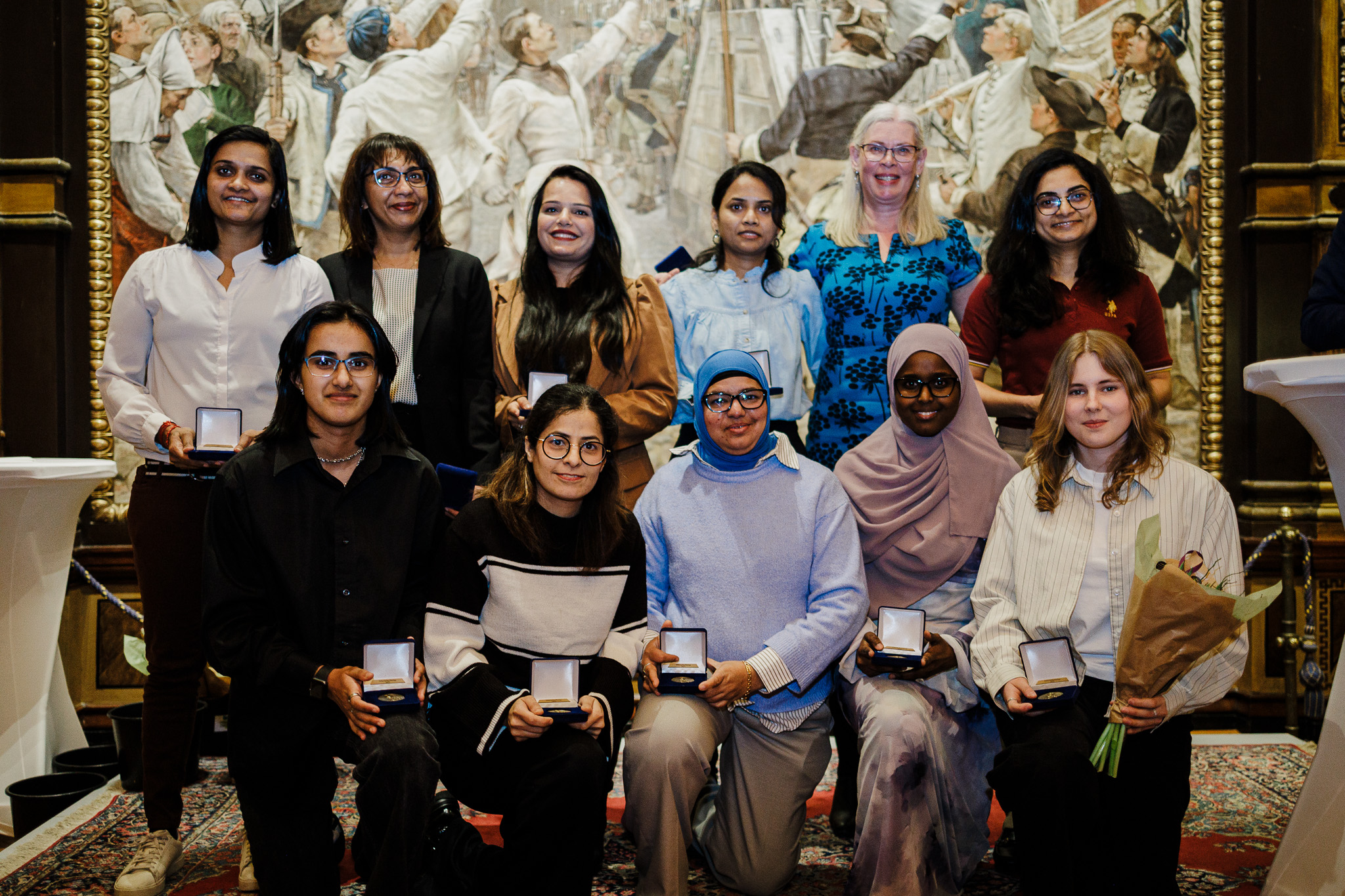 Elsa Thelander, Kanchan Rana, Malyun Yusuf, Maria Ehsan, Marie Williman, Sasi Jampa Rekha, Shabnam Parveen, Shaifali Choudhary, Sharon Folker, Swetha Kota Nanda Kumar och Zarasakeen Mohammad