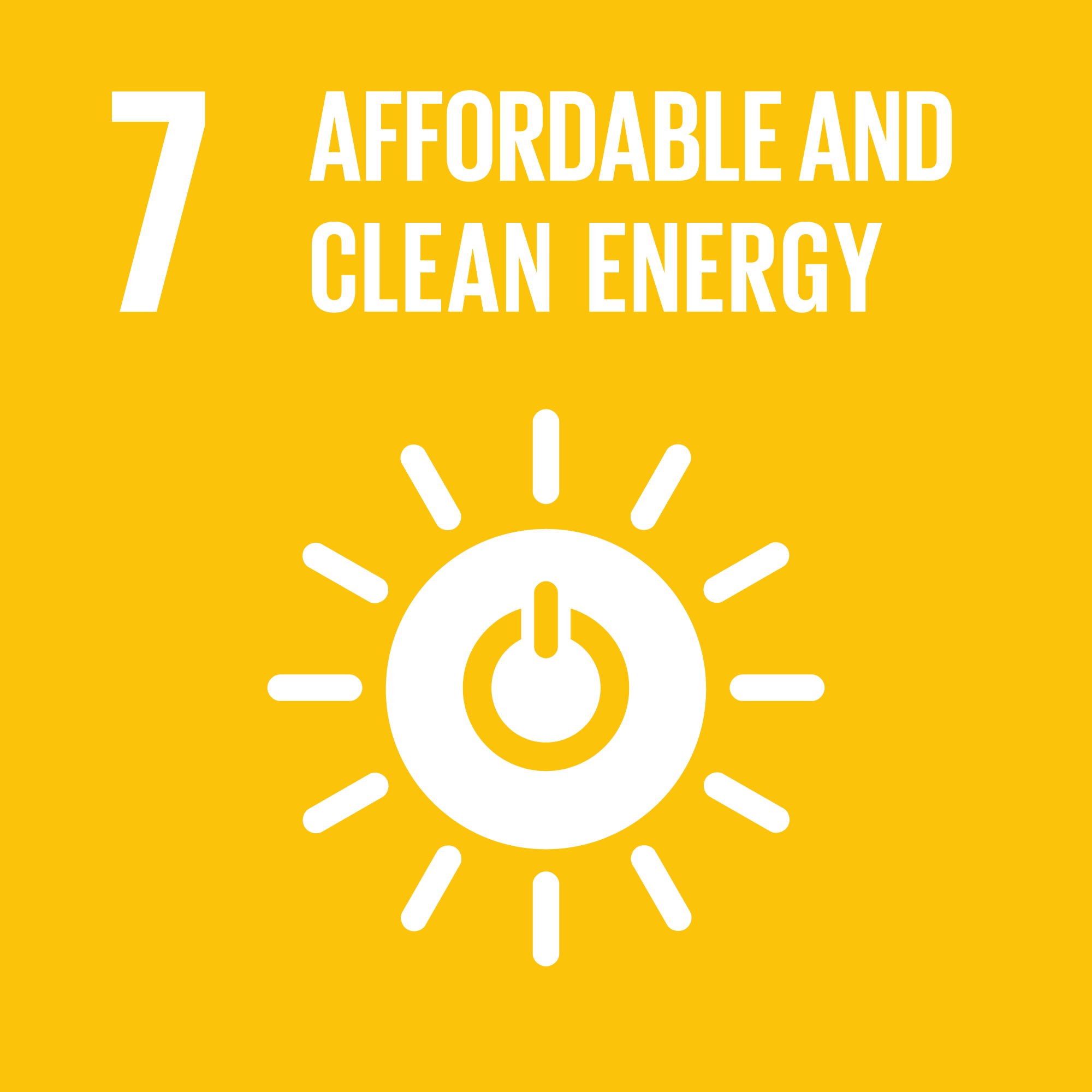Goal 7: Affordable and clean energy