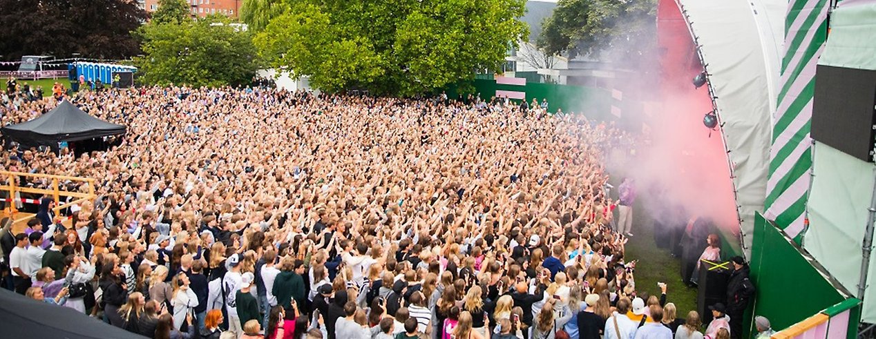 Konsert i Folkets park i Malmö som blir Eurovision Village