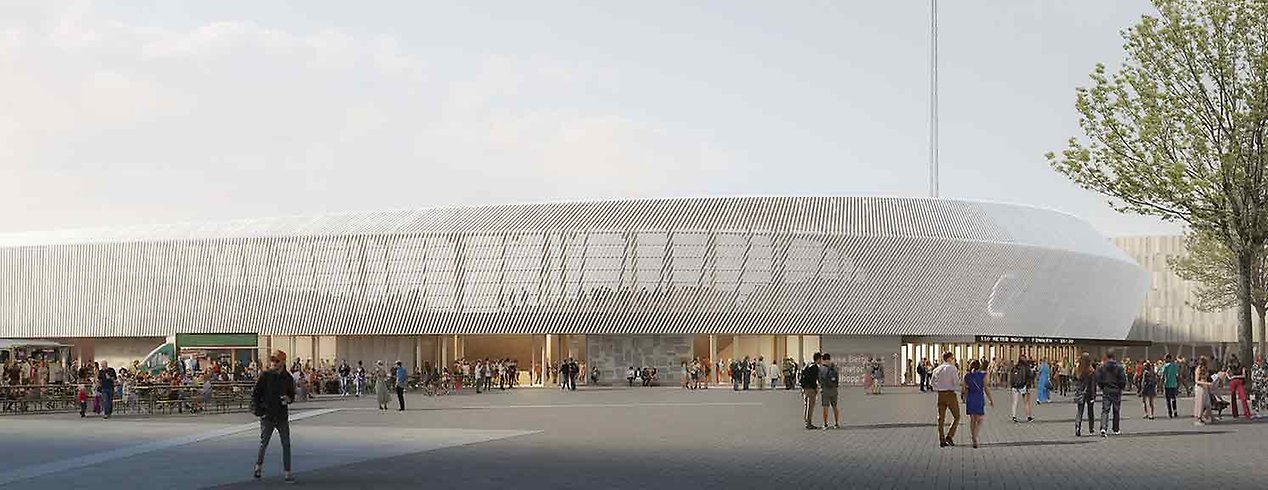 Visionbild över nya stadion