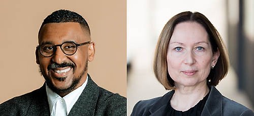 Porträtt på Barakat Ghebrehawariat och Elena Namli.