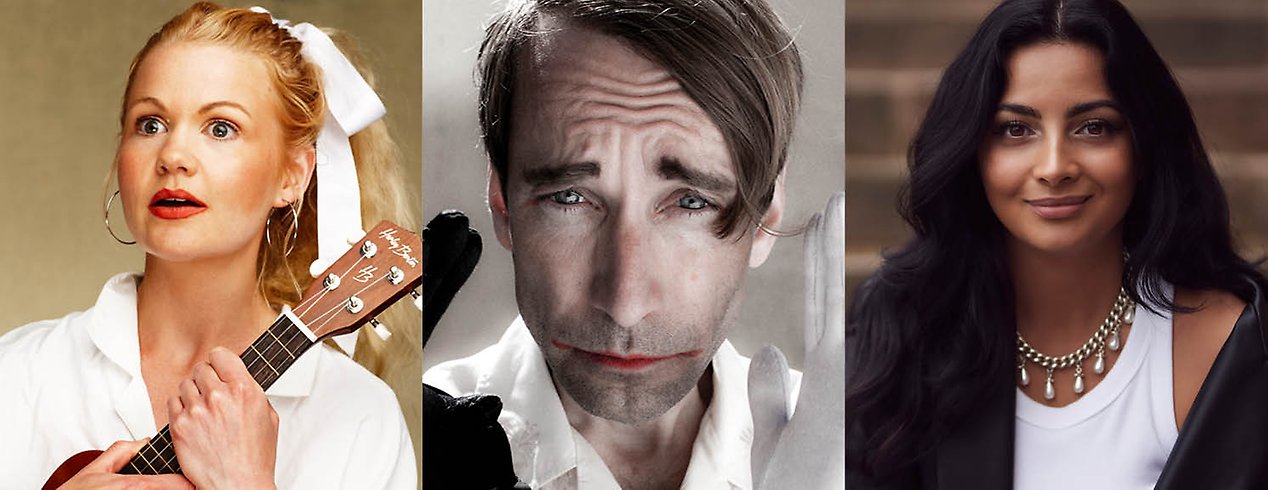 Kollage med Elvira Gullberg, Thomas Öberg och Elaf Ali.