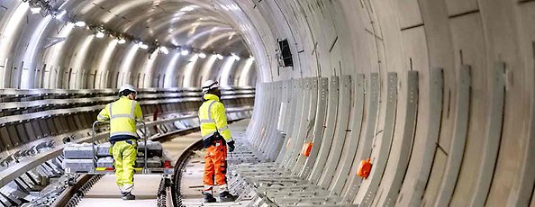 I Köpenhamn blir metrolinjerna allt fler. Här en bild från  tunnelbygget M4 i Sydhavn.