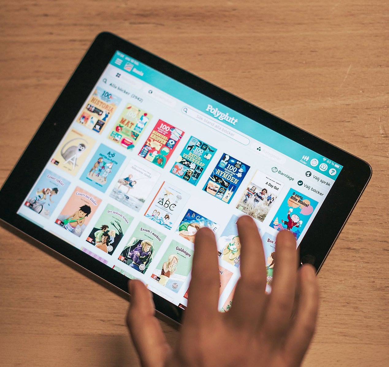 Genom appen Polyglutt får förskolan tillgång till böcker på 60 språk.