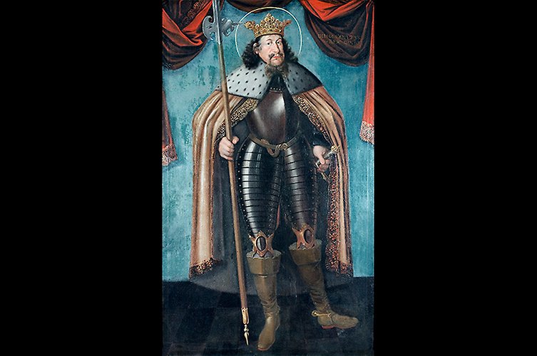 Knud den Hellige (Knud IV). Foto: Okänd konstnär / avfotograferad av Jenny Thornell.