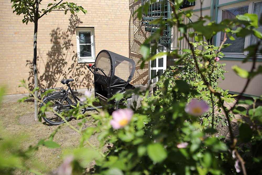 Med hjälp av lådcykeln kan vi åka var som helst i
Malmö. 