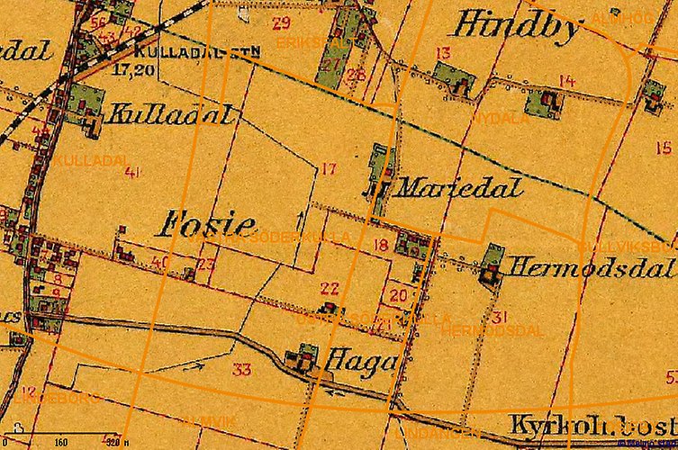 Detaj av karta från 1910