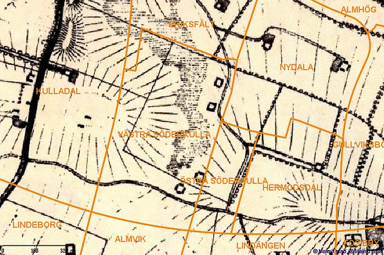 Detalj ur karta från 1810