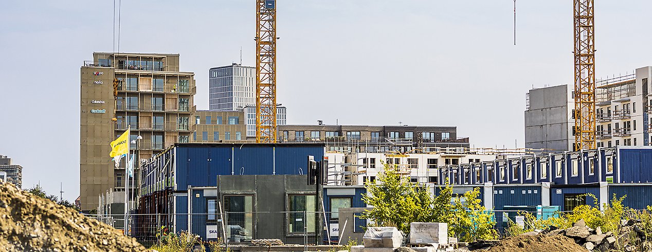 Byggarbetsplats i Malmö