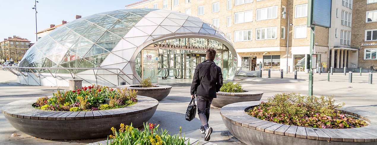 S:t Johannesplan vid Triangelstationen. 