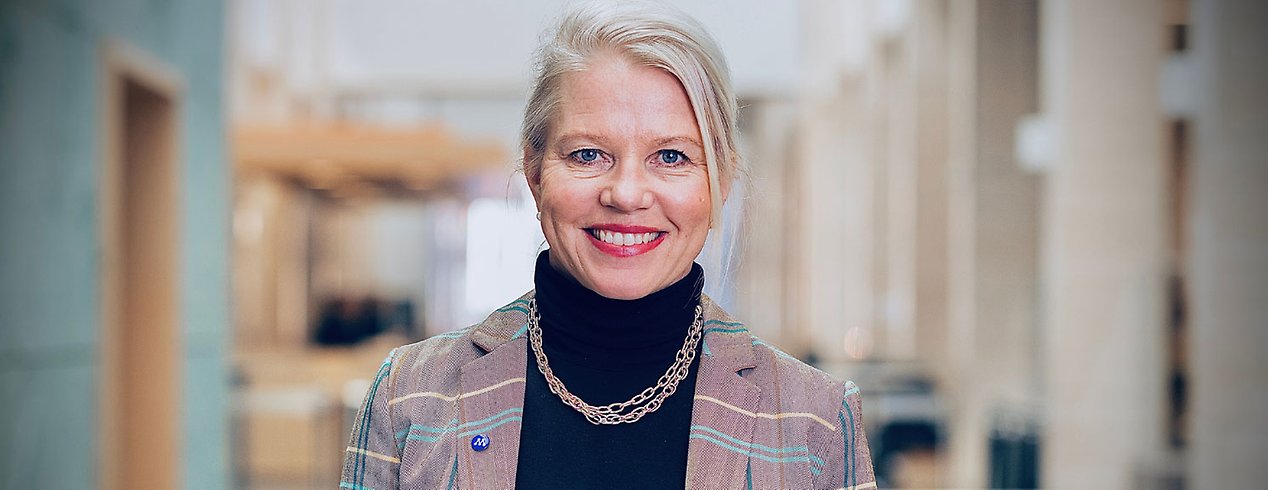 Carina Wutzler (M) kommunalstyrelsens ordförande i Vellinge.