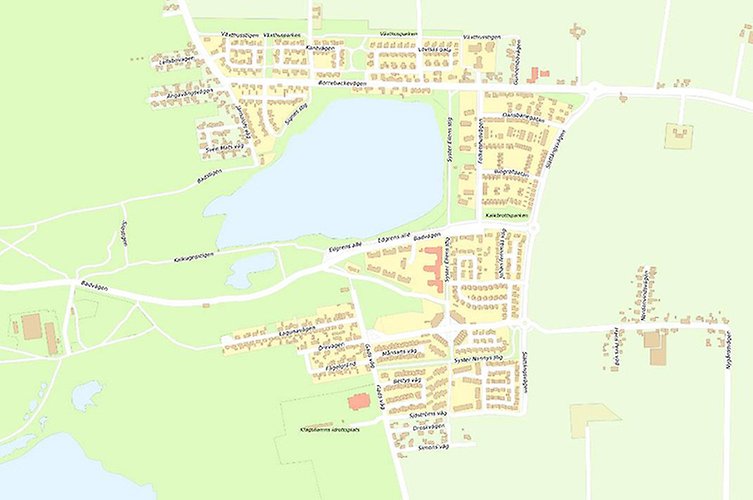 Klagshamns stadsdel ligger runt det gamla kalkbrottet, på norra sidan vilaområden och några enstaka gårdar. På den den östra sidan nybyggda flerfamiljshus. På den södra delen både flerfamiljshus, villor och radhus. I stadsdelen finns även idrottplats och två skolbyggnader.